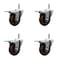 Service Caster 4 High Temp Glass Filled Nylon 7/16'' Stem Caster Set with Total Lock Brake, 4PK SCC-GRTTL20S414-GFNSHT-716138-4 - alternate 1